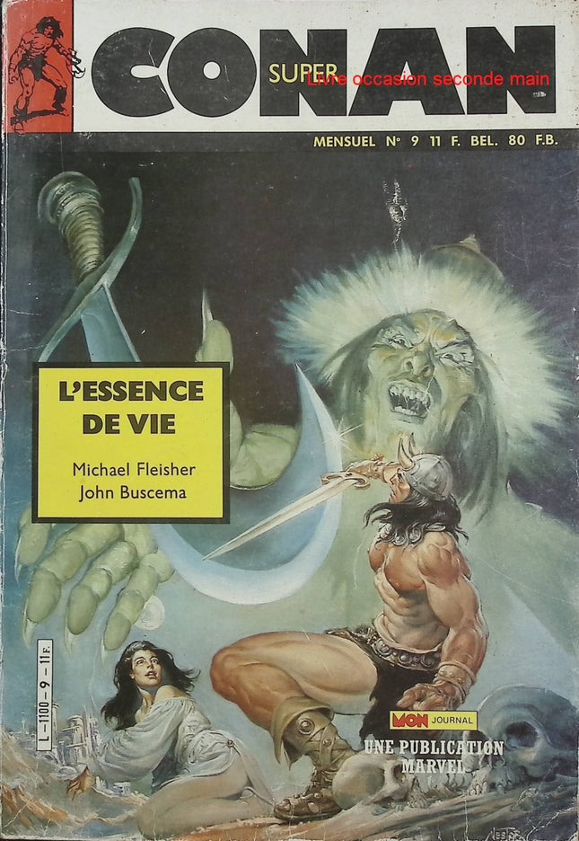 Super Conan N°9 – Mon Journal – Publication Marvel – Comics Conan vintage d’occasion - Livre BD