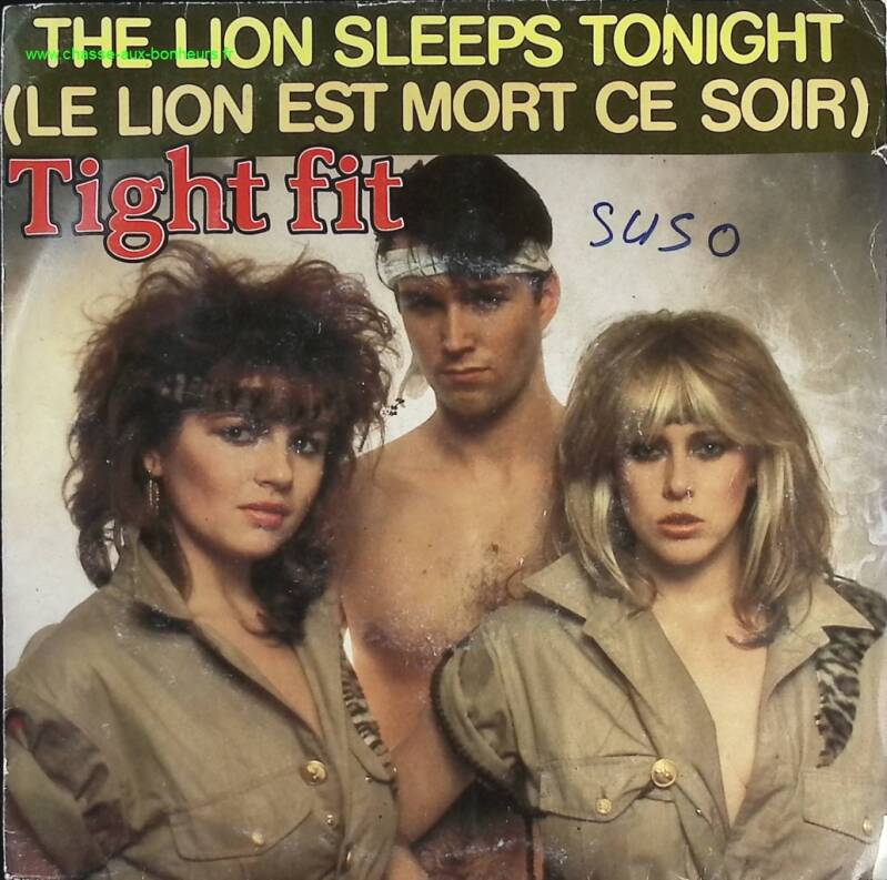 The lion sleeps tonight Le lion est mort ce soir - Tight fit - disque vinyle 45 tours