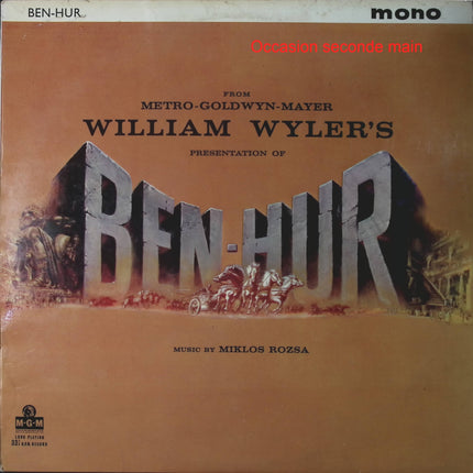 Miklós Rózsa – Ben-Hur Original Motion Picture Soundtrack – Vinyle 33 tours MGM Records occasion - Disque vinyle 33 tours