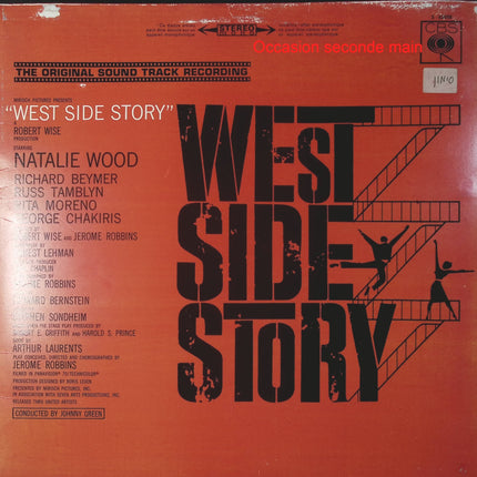 Leonard Bernstein – West Side Story (The Original Sound Track Recording) – Vinyle 33 tours CBS S 62058 occasion - Disque vinyle 33 tours