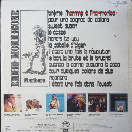 Geoff Love Et Son Orchestre – La Musique D'Ennio Morricone – Vinyle 33 tours Music For Pleasure 2M046-94653 occasion - Disque vinyle 33 tours