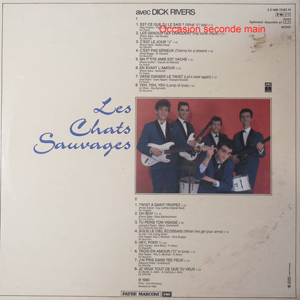 Les Chats Sauvages – Avec Dick Rivers – Vinyle 33 tours Pathé 2C 068-72182 occasion - Disque vinyle 33 tours