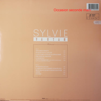 Sylvie Vartan – Tendrement – Vinyle 33 tours RCA NL 70570 occasion - Disque vinyle 33 tours