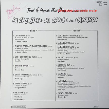 Tout Le Monde Peut Danser Avec... La Chenille & La Danse Des Canards – Vinyle 33 tours Vogue 508669 occasion - Disque vinyle 33 tours