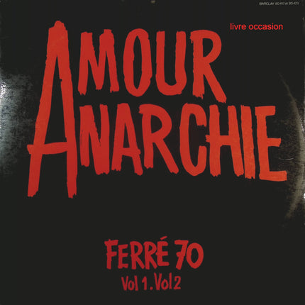 Amour Anarchie Vol. 1 & 2 – Léo Ferré - Disque vinyle 33 tours