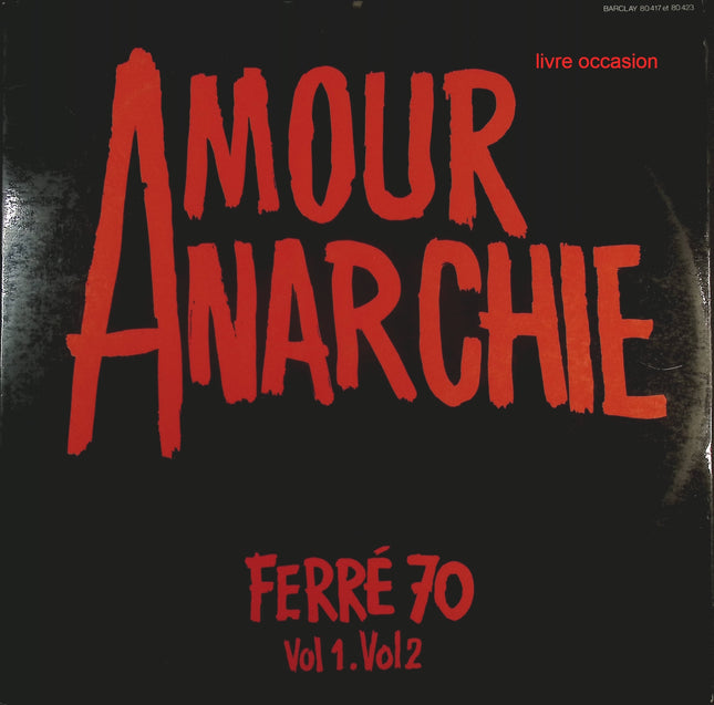 Amour Anarchie Vol. 1 & 2 – Léo Ferré - Disque vinyle 33 tours