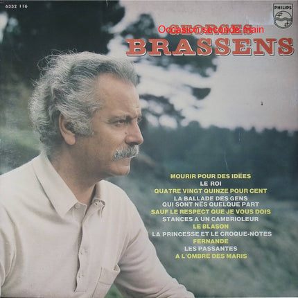 Georges Brassens – Georges Brassens – Vinyle 33 tours Philips 6332 116 occasion - Disque vinyle 33 tours