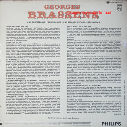 Georges Brassens – Georges Brassens – Vinyle 33 tours Philips 6332 116 occasion - Disque vinyle 33 tours