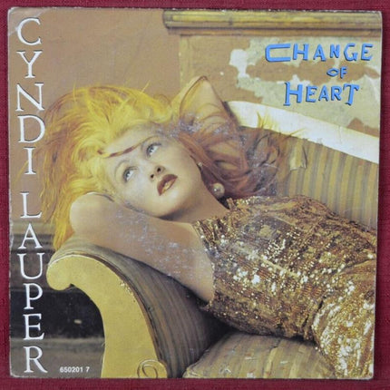Change of Heart Cyndi Lauper - 45 rpm vinyl record