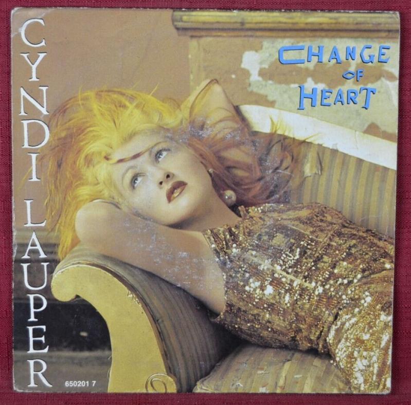 Change of Heart Cyndi Lauper - 45 U/min Vinyl-Schallplatte