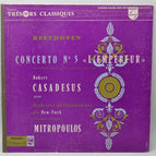 Beethoven – Konzert Nr. 5 „Der Kaiser“ von Robert Casadesus – 33 U/min Vinyl-Schallplatte