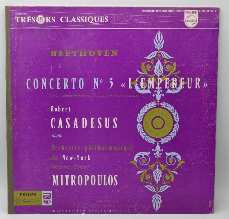 Beethoven – Konzert Nr. 5 „Der Kaiser“ von Robert Casadesus – 33 U/min Vinyl-Schallplatte