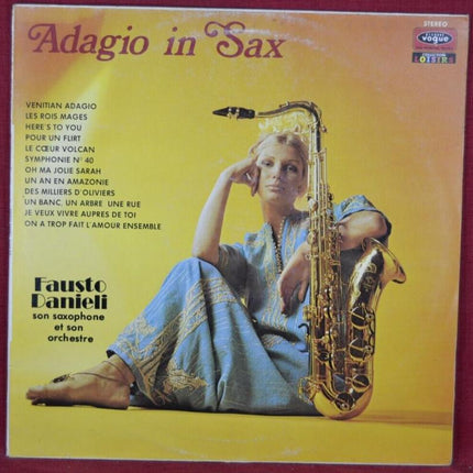 adagio in sax fausto danieli - disque vinyle 33 tours