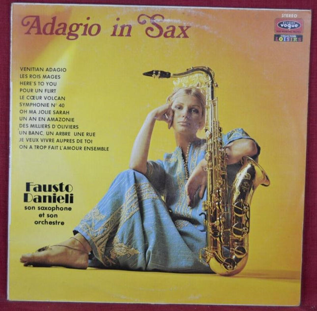 adagio in sax fausto danieli - disque vinyle 33 tours