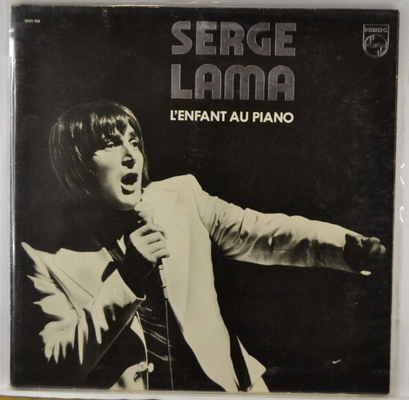 Das Kind am Klavier von Serge Lama - 33 U/min Vinyl-Schallplatte